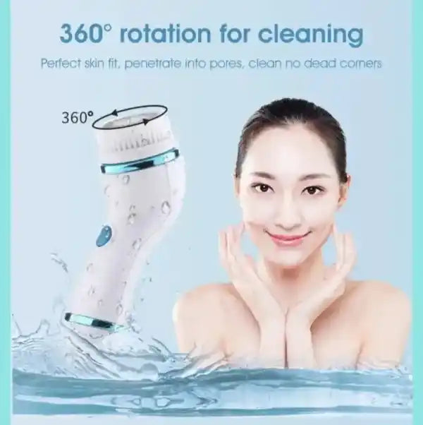 Cnaier 4-in-1 Electric Facial Cleansing Brush & Massager