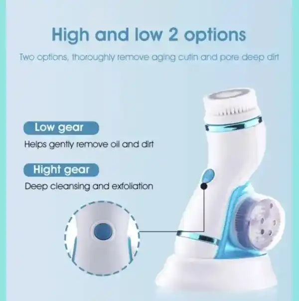 Cnaier 4-in-1 Electric Facial Cleansing Brush & Massager