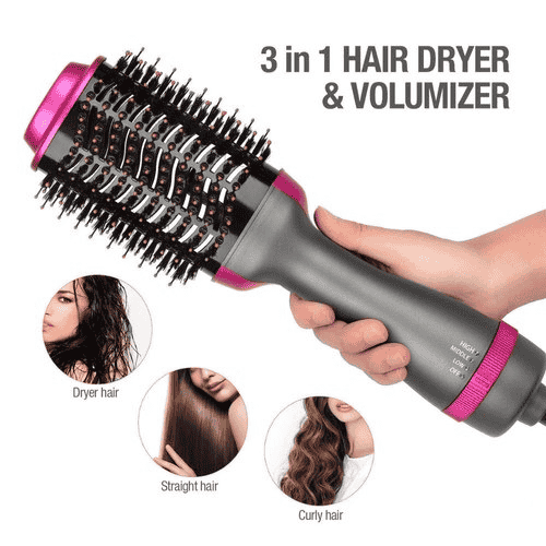 2-in-1 Hair Dryer & Volumizing Brush